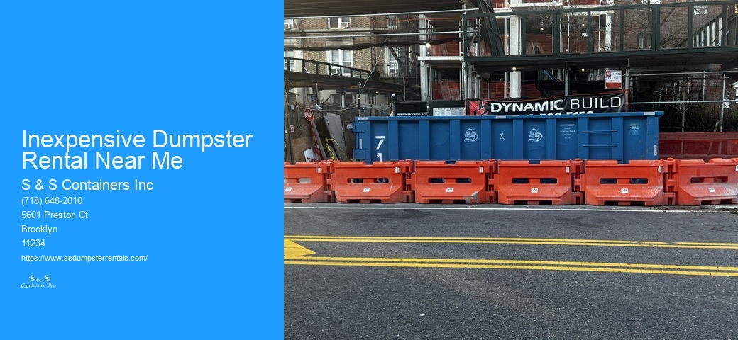 Inexpensive Dumpster Rental Near Me