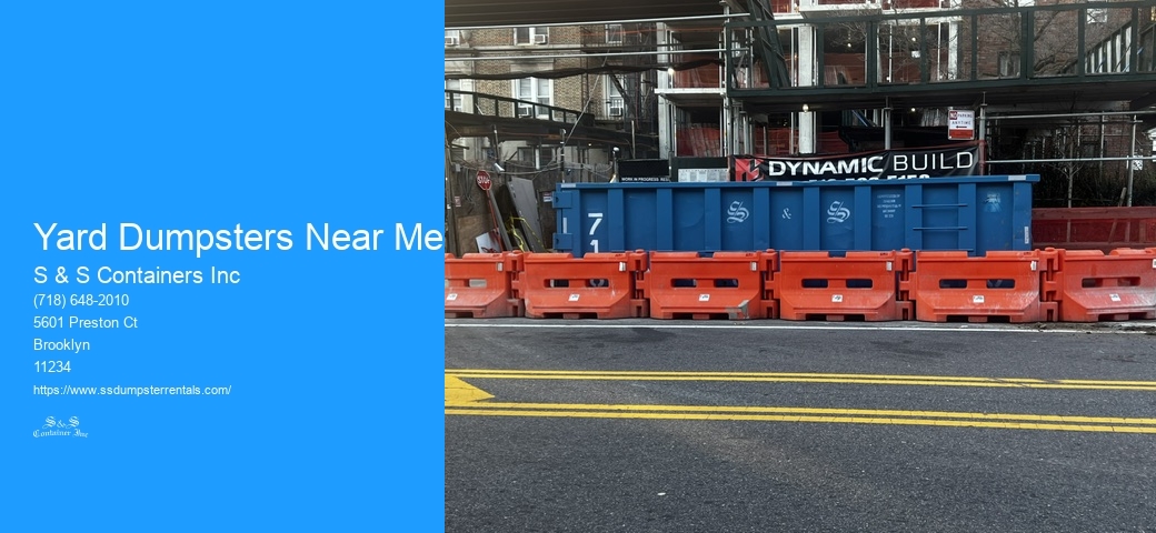 Yard Dumpsters Near Me